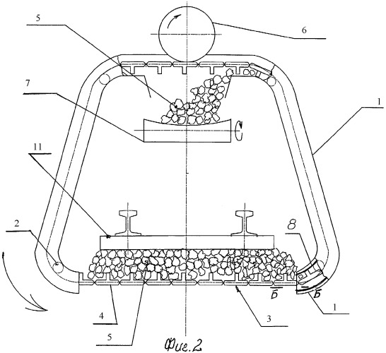 Щебнеочистительная машина (патент 2306378)