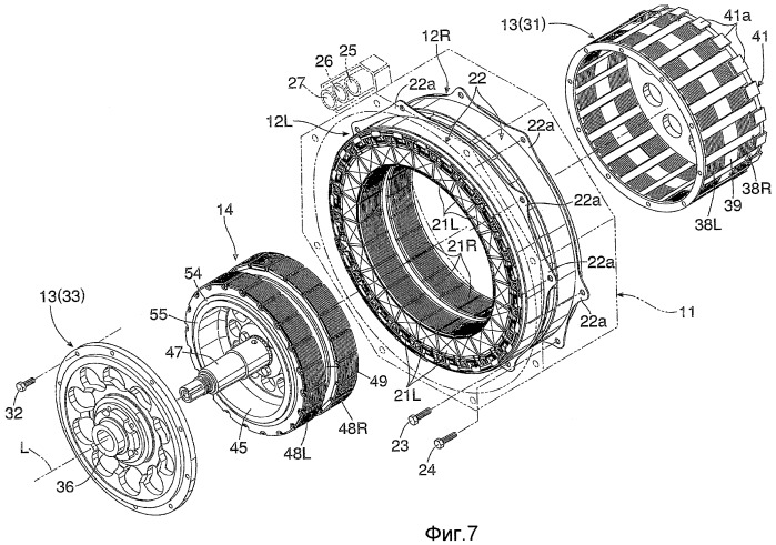 Двигатель, структура ротора и магнитная машина (патент 2435282)