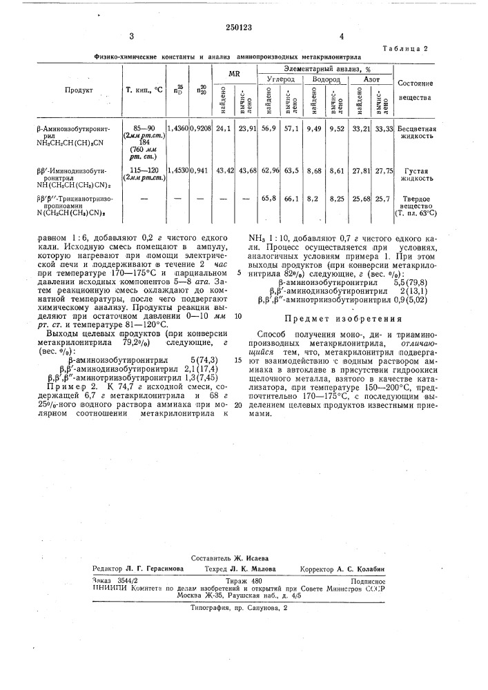 Способ получениямоно-, (патент 250123)