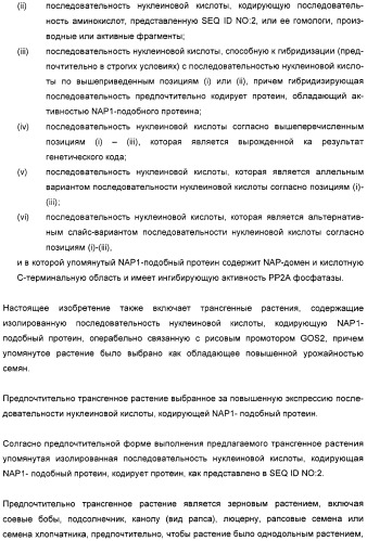 Способ повышения выхода семян растения, способ производства трансгенного растения, имеющего повышенную урожайность семян, генная конструкция для экспрессии в растении и трансгенное растение (патент 2409938)