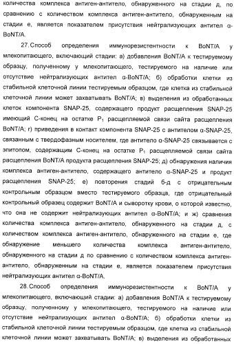 Иммунологические анализы активности ботулинического токсина серотипа а (патент 2491293)