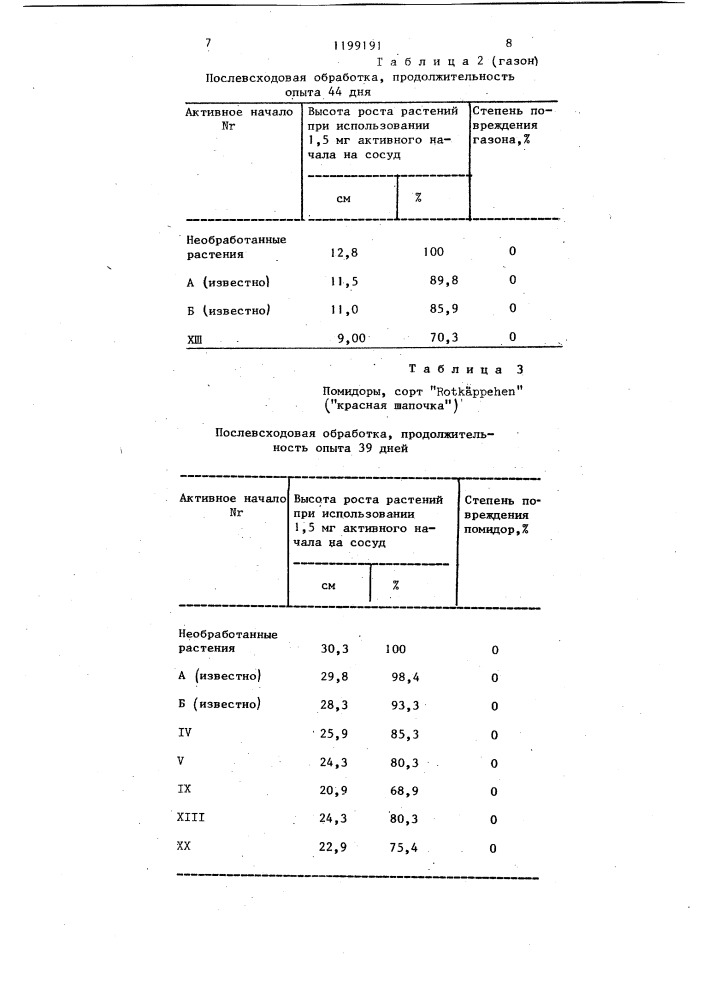 Средство для задержания роста растений (патент 1199191)