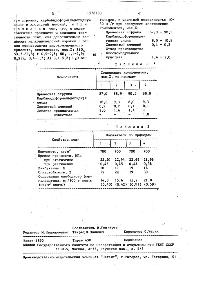 Пресс-композиция для древесно-стружечных плит (патент 1578160)