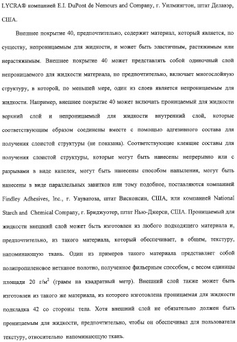 Тонкое, гибкое впитывающее изделие с небольшой впитывающей способностью и защитой от протечек (патент 2311160)