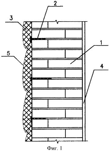 Стена здания, сооружения (патент 2401917)