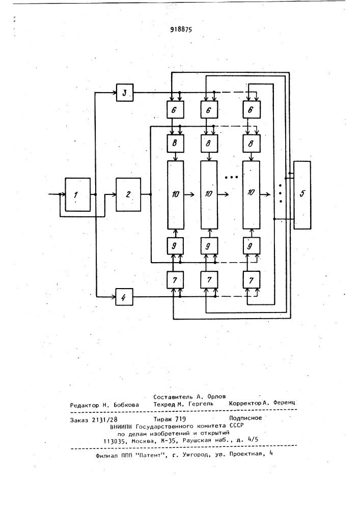Многоканальный анализатор спектра (патент 918875)