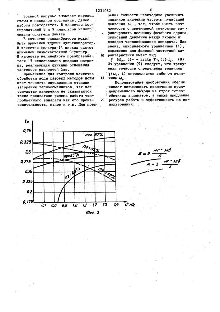 Способ контроля эффективности противонакипной обработки воды (патент 1231082)