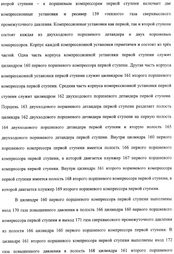 Компрессионная установка и устройство для сжатия, охлаждения и сжижения газа с использованием этой компрессионной установки (патент 2315922)