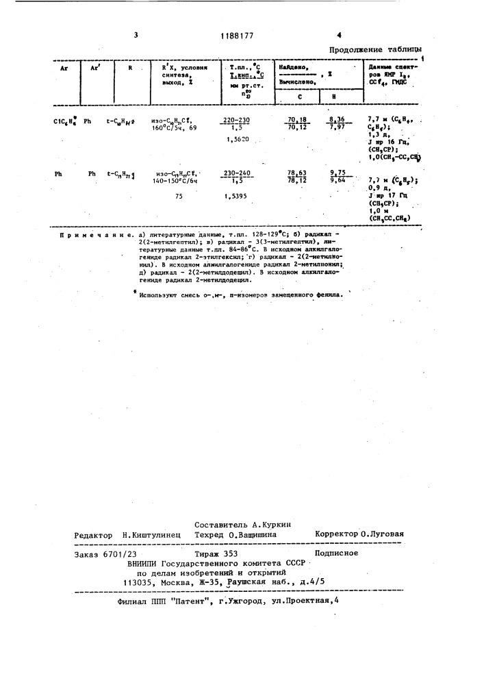 Способ получения диарил-трет-алкилфосфиноксидов (патент 1188177)
