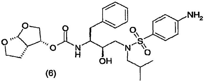 Способ получения (3r, 3as,6ar)-гексагидрофуро[2,3-b]фуран-3-ил(1s,2r)-3-[[(4-аминофенил)сульфонил](изобутил)амино]-1-бензил-2-гидроксипропилкарбамата (патент 2376308)
