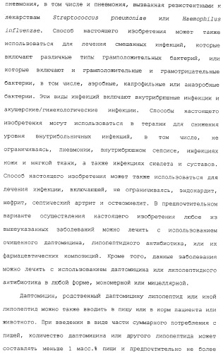 Способ очистки липопептида (варианты), антибиотическая композиция на основе очищенного липопептида (варианты) (патент 2311460)