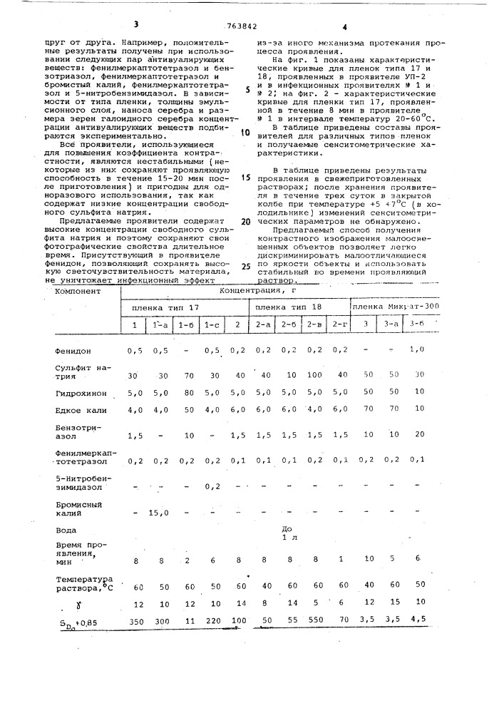 Способ проявления изображения малоосвещенных объектов (патент 763842)