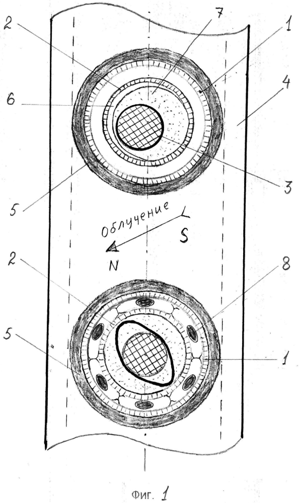 Трубчатая панель солнечного коллектора (патент 2601321)