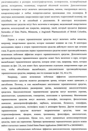Лекарственные ядра для замедленного высвобождения терапевтических средств (патент 2478366)