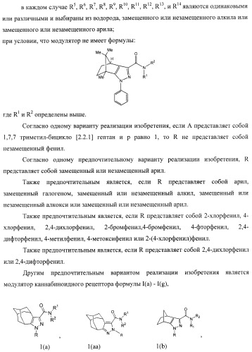 Новые лиганды каннабиоидных рецепторов, содержащие их фармацевтические композиции и способ их получения (патент 2420518)