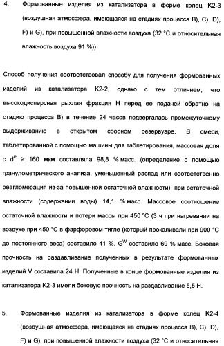 Непрерывный способ изготовления геометрических формованных изделий из катализатора к (патент 2507001)