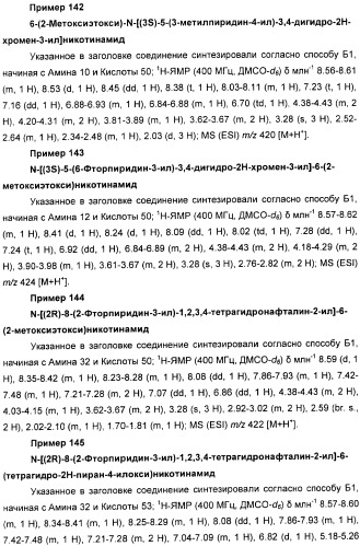 Новые производные n-(8-гетероарилтетрагидронафталин-2-ил)-или n-(5-гетероарилхроман-3-ил)-карбоксамида для лечения боли (патент 2460730)