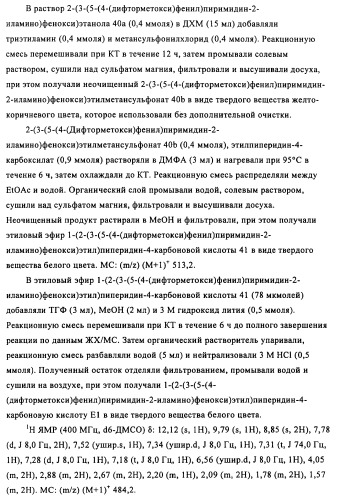 Соединения и композиции 5-(4-(галогеналкокси)фенил)пиримидин-2-амина в качестве ингибиторов киназ (патент 2455288)