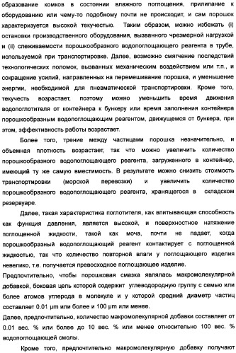 Твердый водопоглощающий реагент и способ его изготовления, и водопоглощающее изделие (патент 2355370)
