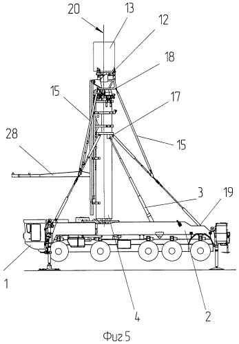 Мобильная вышка преимущественно для антенных систем (патент 2469445)