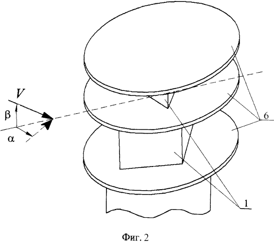 Вихревой датчик аэродинамического угла и истинной воздушной скорости (патент 2556760)