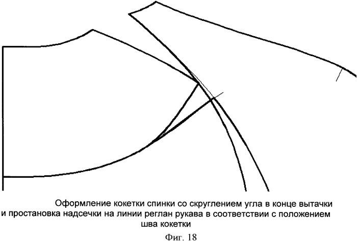 Способ проектирования конструкций изделий с рукавом покроя реглан (патент 2423898)