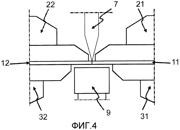 Машина для стыкового соединения стальных полос, выполненная с возможностью индукционной термической обработки сварных швов стыкового соединения (патент 2554833)