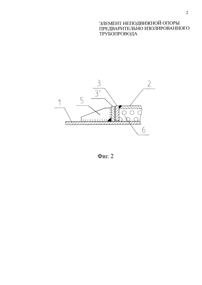 Элемент неподвижной опоры для предварительно изолированного трубопровода (патент 2641805)