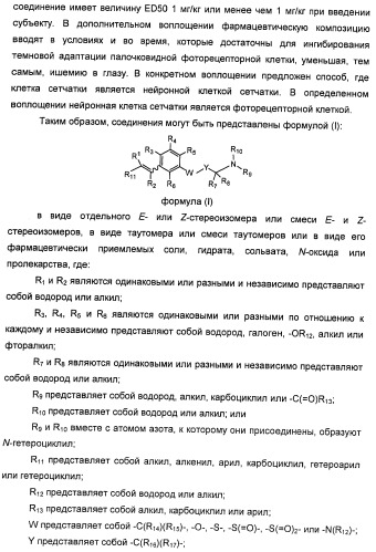 Соединения, представляющие собой стиролильные производные, для лечения офтальмических заболеваний и расстройств (патент 2494089)