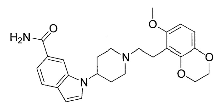 Производное индола, содержащее пиперидиновый цикл (патент 2332413)