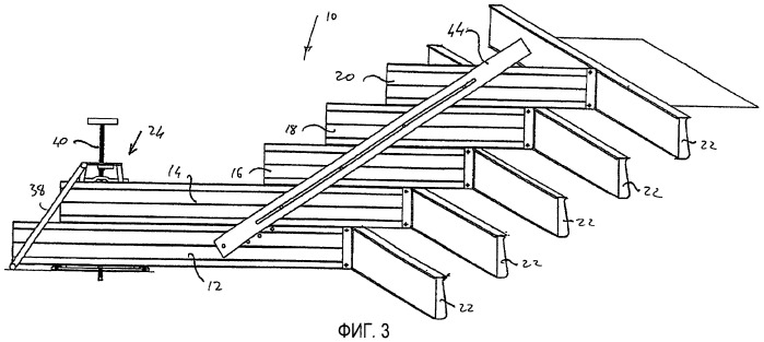 Способ и устройство формирования лестницы (патент 2443835)