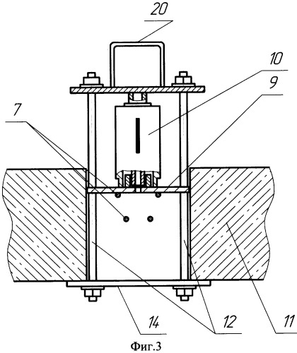 Способ оттяжки преднапряженной канатной арматуры в построечных условиях и устройство для его реализации (варианты) (патент 2328578)
