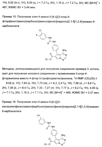 Производные пирролотриазина, применимые для лечения гиперпролиферативных нарушений и заболеваний, связанных с ангиогенезом (патент 2401269)