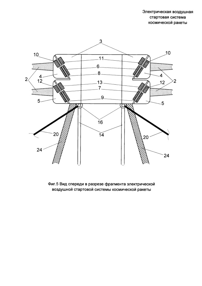 Электрическая воздушная стартовая система космической ракеты (патент 2658236)