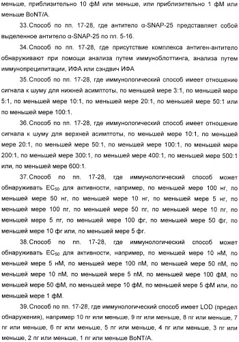 Иммунологические анализы активности ботулинического токсина серотипа а (патент 2491293)