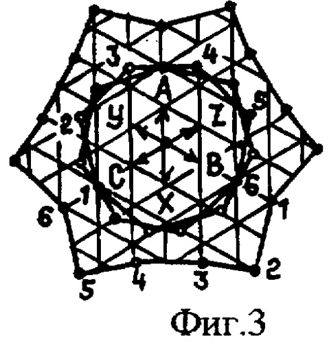 Трехфазная двухслойная дробная (q=2,5) полюсопереключаемая в отношении 2p1/2p2=2/1 обмотка (патент 2261516)