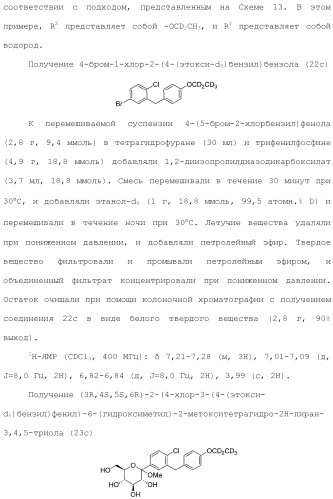 Дейтерированные бензилбензольные производные и способы применения (патент 2509773)