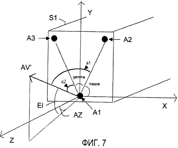 Устройство контроля относительного(ых) положения(й) путем анализа двухчастотных сигналов для космического аппарата группы космических аппаратов при полете строем (патент 2419807)