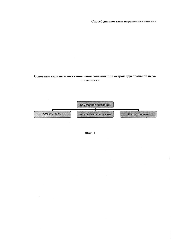 Способ диагностики нарушения сознания (патент 2596049)