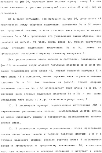 Способ накладывания листов шпона на основной листовой древесный материал (варианты) (патент 2360790)