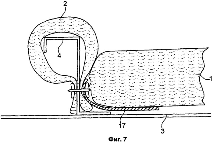 Изолирующий мат для звукоизоляции конструкции фюзеляжа самолета и крепежный элемент для него (патент 2429162)
