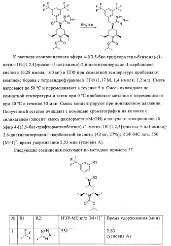 Производные аминопиперидина как ингибиторы бпхэ (белка-переносчика холестерилового эфира) (патент 2442782)