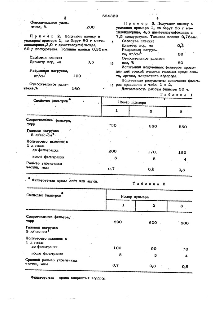 Состав для получения пористого фильтровального материала (патент 564320)