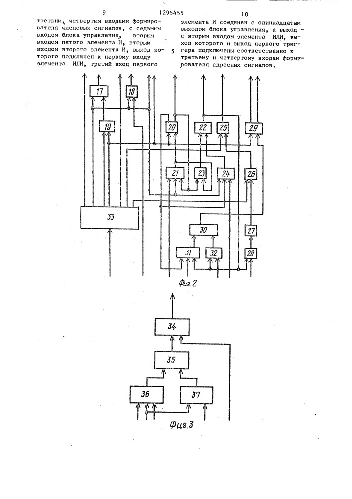 Устройство для контроля оперативной памяти (патент 1295455)