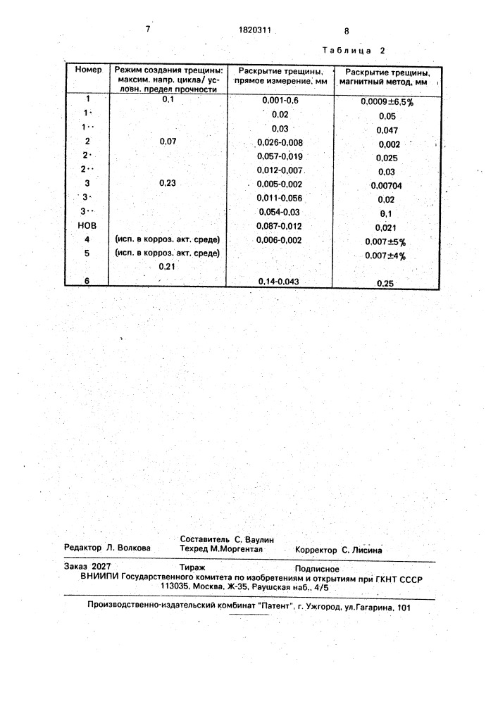 Способ изготовления контрольного образца для дефектоскопии (патент 1820311)