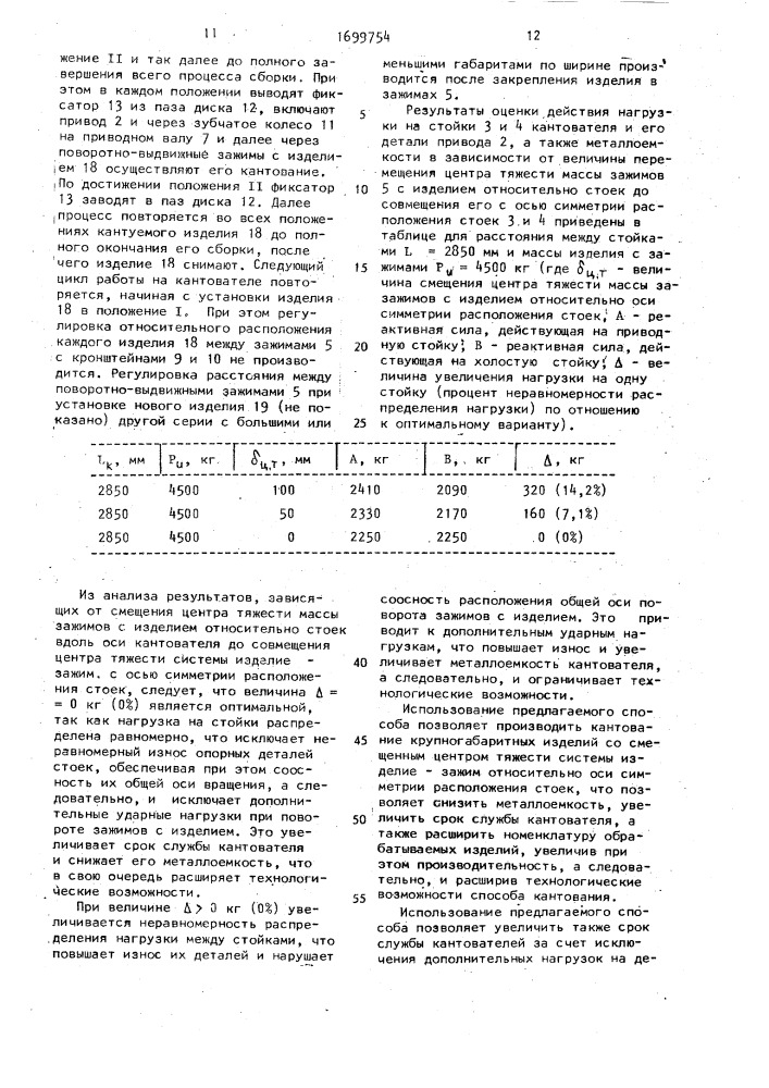 Способ кантования крупногабаритных изделий (патент 1699754)
