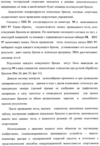 Макет-имитатор вратаря в водном поло, тренировочная плавучая кассета для ватерпольных мячей, способ экспериментальной оценки координационной выносливости спортсменов в технике атакующих бросков в водном поло, способ тренировки игроков в водном поло с использованием специализированных тренажерных устройств, система контроля атакующих бросков в водном поло (патент 2333026)