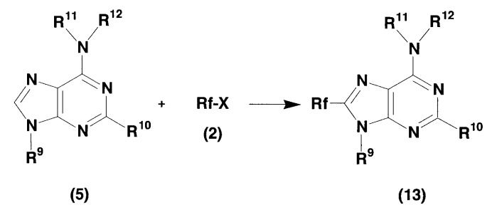 Нуклеиновое основание, имеющее перфторалкильную группу и способ его получения (патент 2436777)