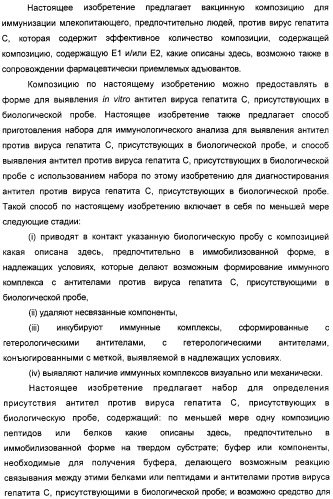 Очищенные оболочечные белки вируса гепатита с для диагностического и терапевтического применения (патент 2319505)