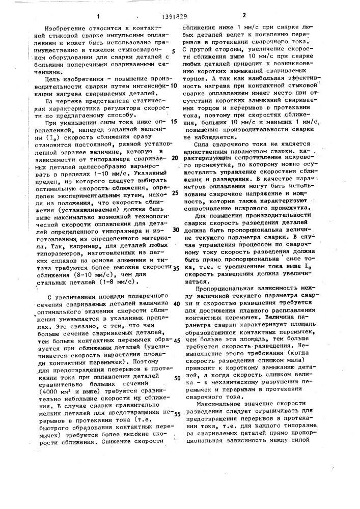 Способ контактной стыковой сварки оплавлением (патент 1391829)